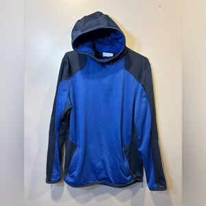 Fitted Royal & Navy Blue Under Armour Hooded Sweatshirt